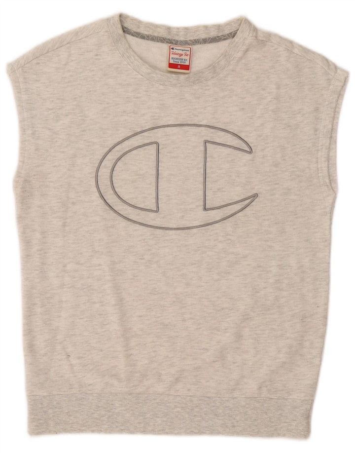 Pulover pentru femei Champion Heritage Fit Graphic Pulover UK 14 Gri mediu