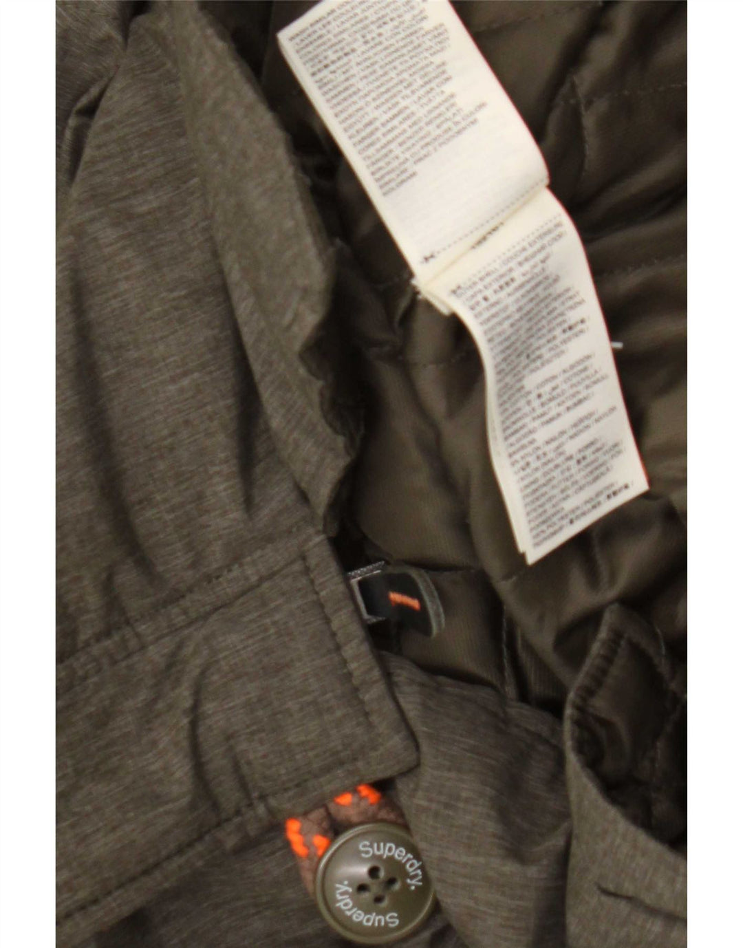Jachetă parka cu glugă Superdry pentru bărbați UK 42 XL Kaki Poliester