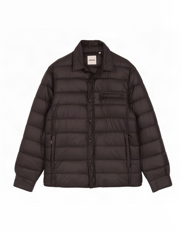 Aspesi Mens Padded Jacket UK 42 XL Black Polyamide