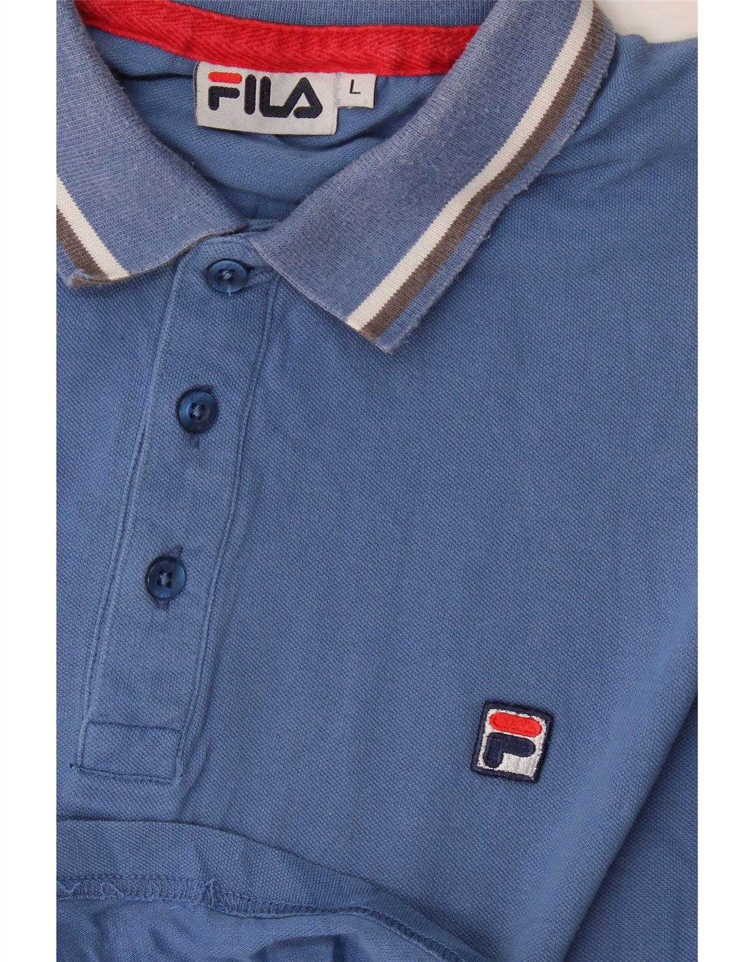 Tricou polo Fila pentru bărbați, cu dungi mari, albastre