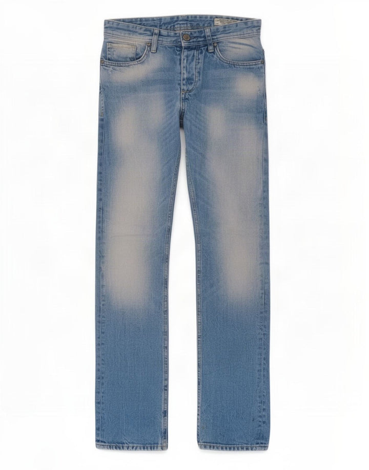 Blugi drepți pentru bărbați Jack & Jones W28 L34 albastru