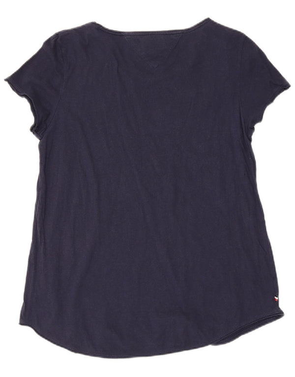 Tricou Tommy Hilfiger pentru femei Top UK 12 Medium Bleumarin