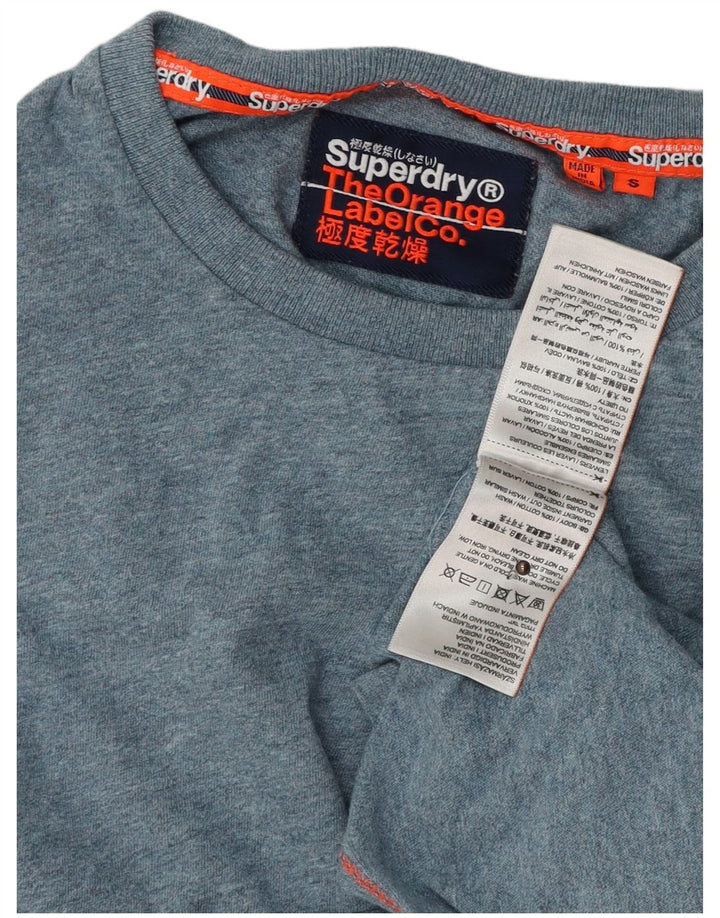 SUPERDRY tricou pentru bărbați Top mic, albastru, bumbac