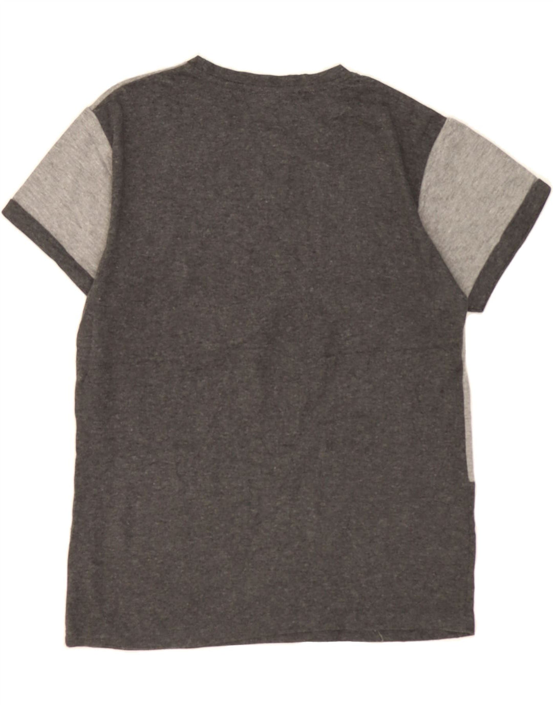ELLESSE Womens T-Shirt Top UK 14 Medium Grey Colourblock Cotton Vintage Ellesse and Second-Hand Ellesse from Messina Hembry 