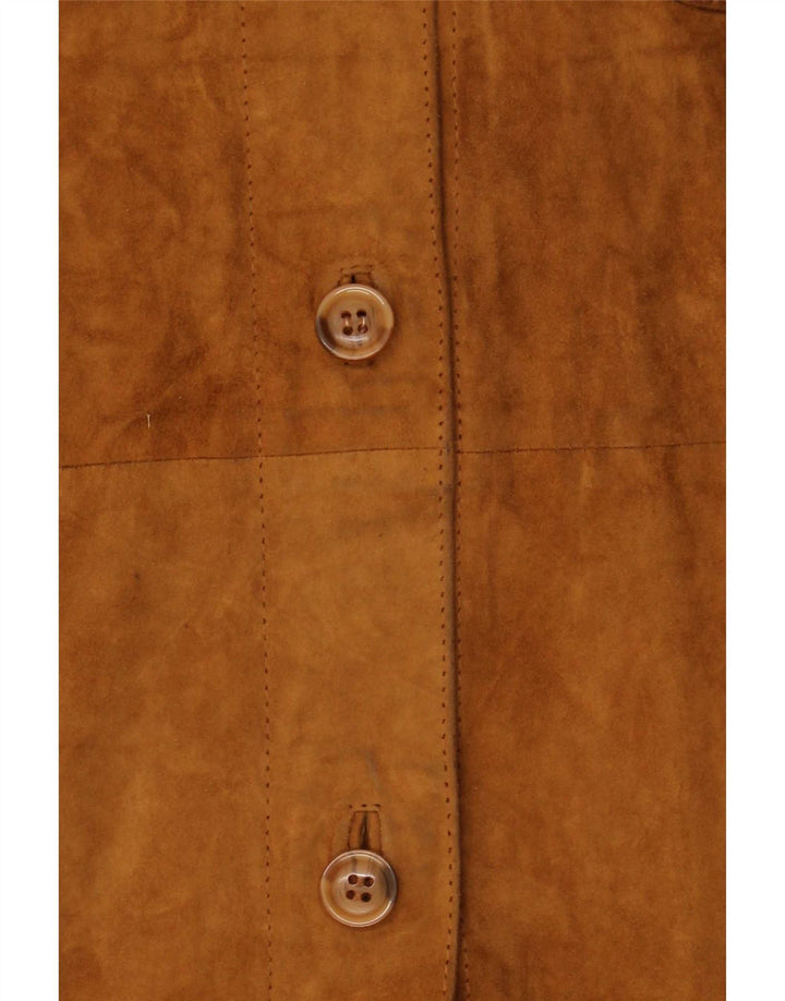 Jachetă de căprioară de weekend pentru femei vintage IT 42 Medium Beige Piele