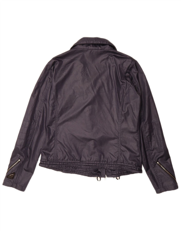 Jachetă Bomber HOGAN pentru femei IT 44 Medium Bluemarin Bumbac