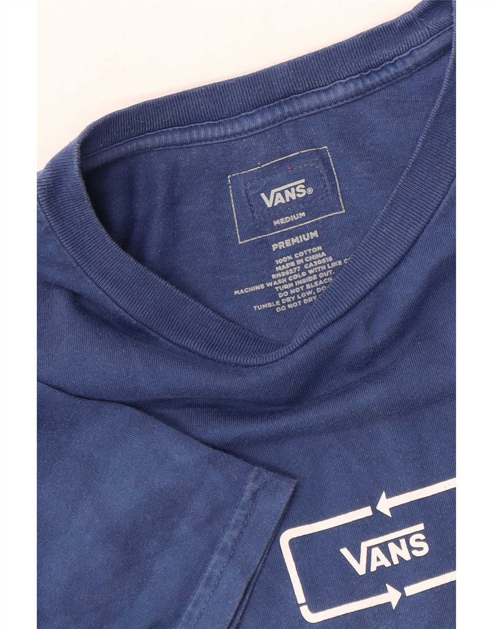 Tricou pentru bărbați Vans Top Medium Blue Colorblock Bumbac