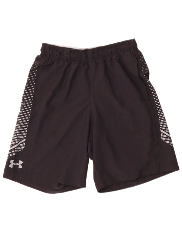 Pantaloni scurți sport Under Armour Heat Gear pentru bărbați, poliester cu pete negre mici