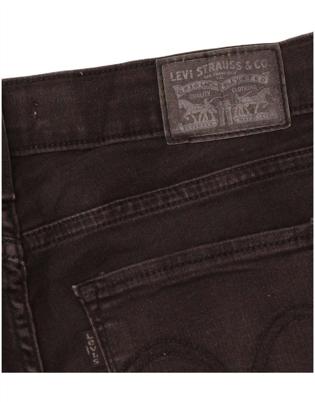 Blugi Levi's Curvy Bootcut W30 L26, bumbac negru
