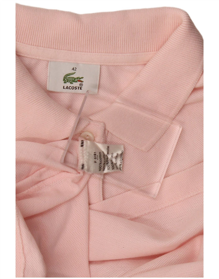 Tricou polo fără mâneci pentru femei LACOSTE Mărimea 42 mare bumbac roz
