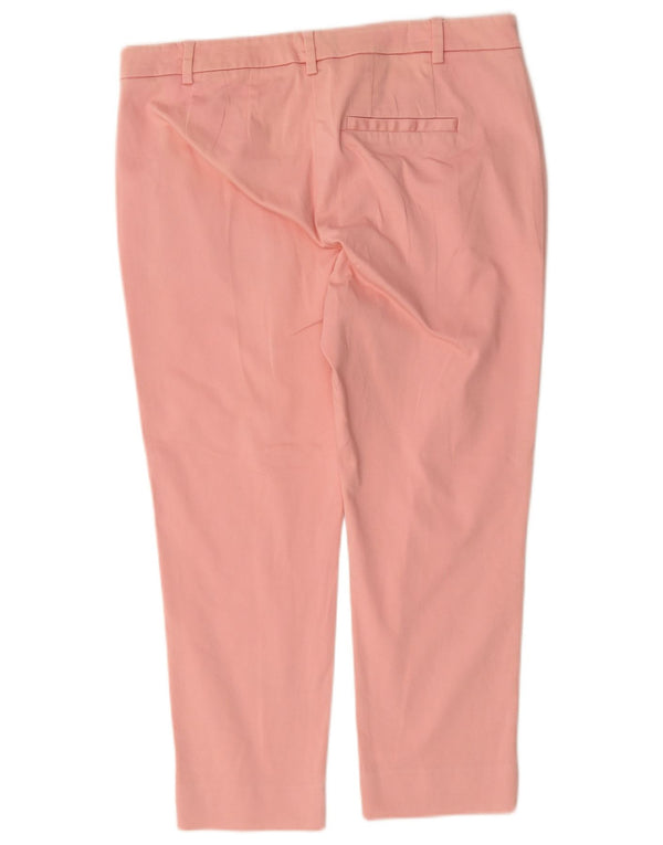 Pantaloni Capri pentru femei Marks & Spencer UK 14 Large W34 L23 Pink Bumbac