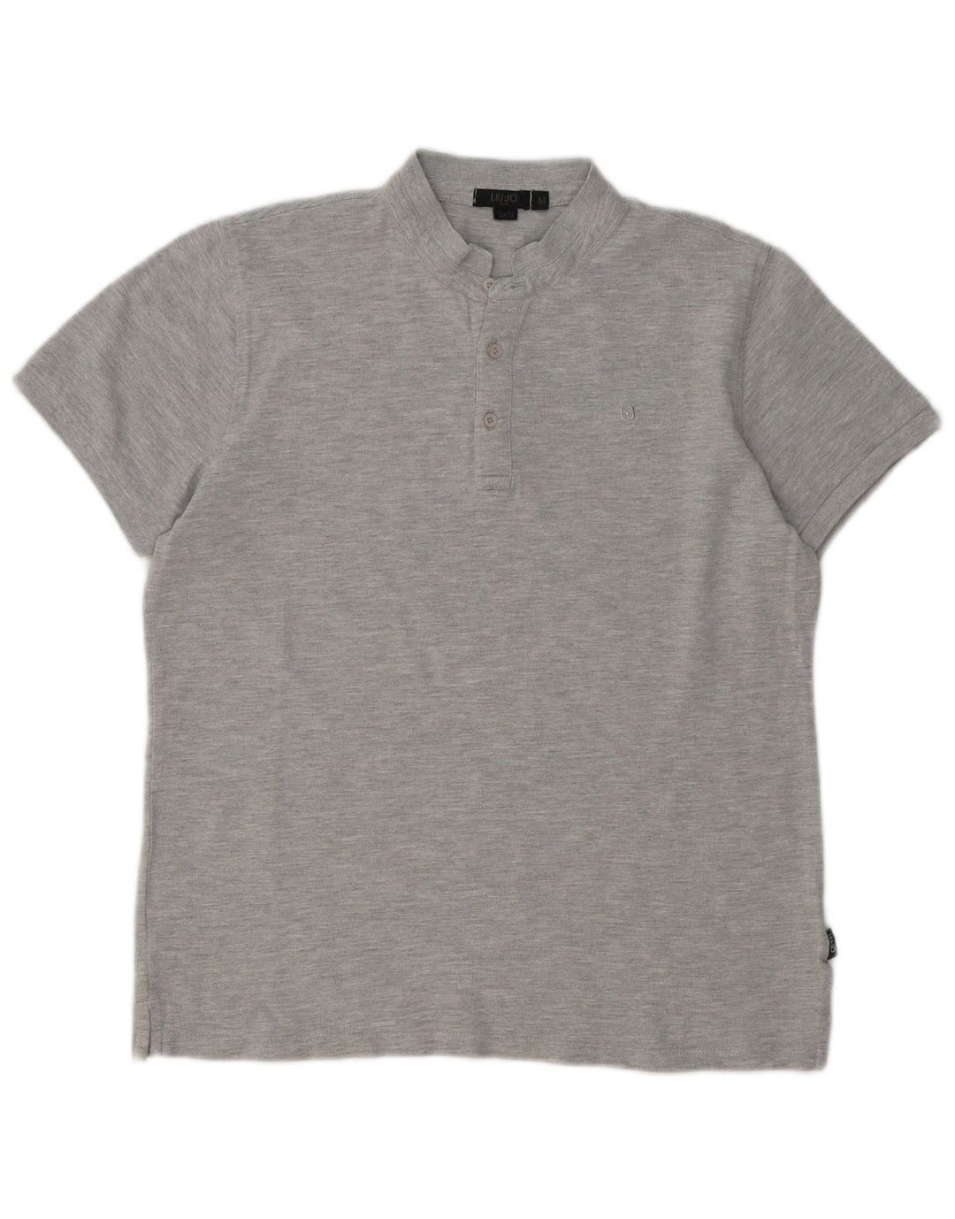 Cămașă polo slim fit Liu Jo pentru bărbați, gri mediu cu pete