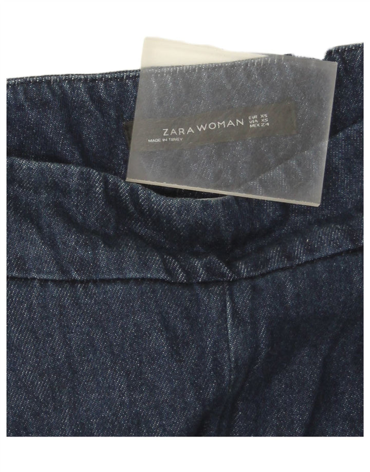 Blugi Zara Femei Bootcut XS W24 L26 Bleumarin