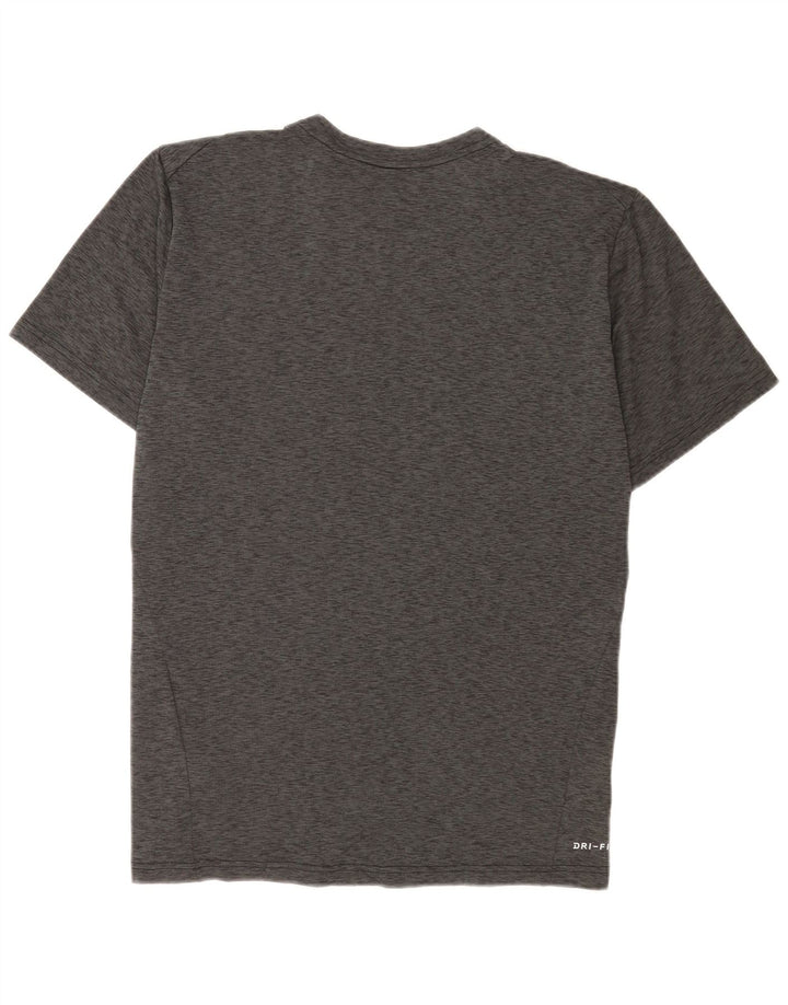 Tricou Nike Dri Fit pentru bărbați Top mare, gri, poliester cu pături
