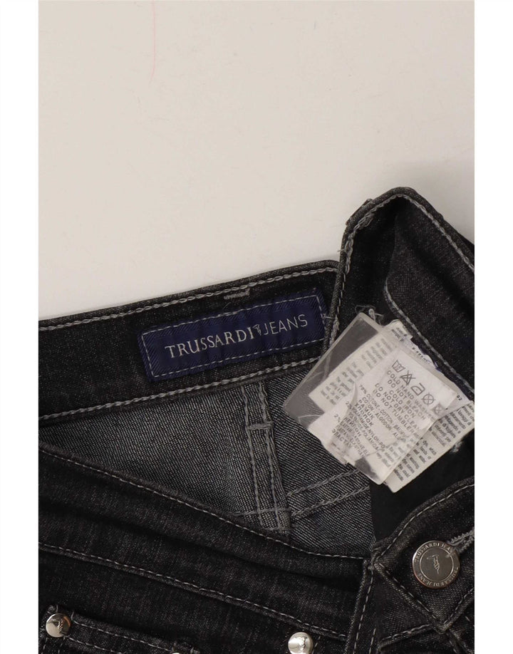 Blugi drepti pentru femei Trussardi W28 L30 bumbac gri