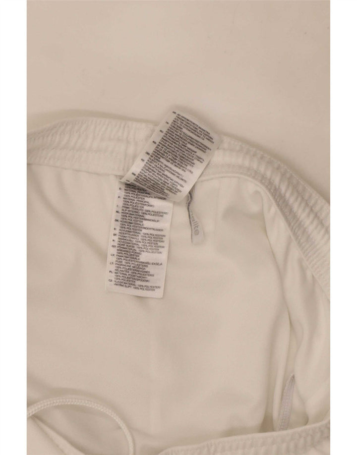 Pantaloni scurți sport pentru bărbați Adidas Climalite, poliester alb mediu