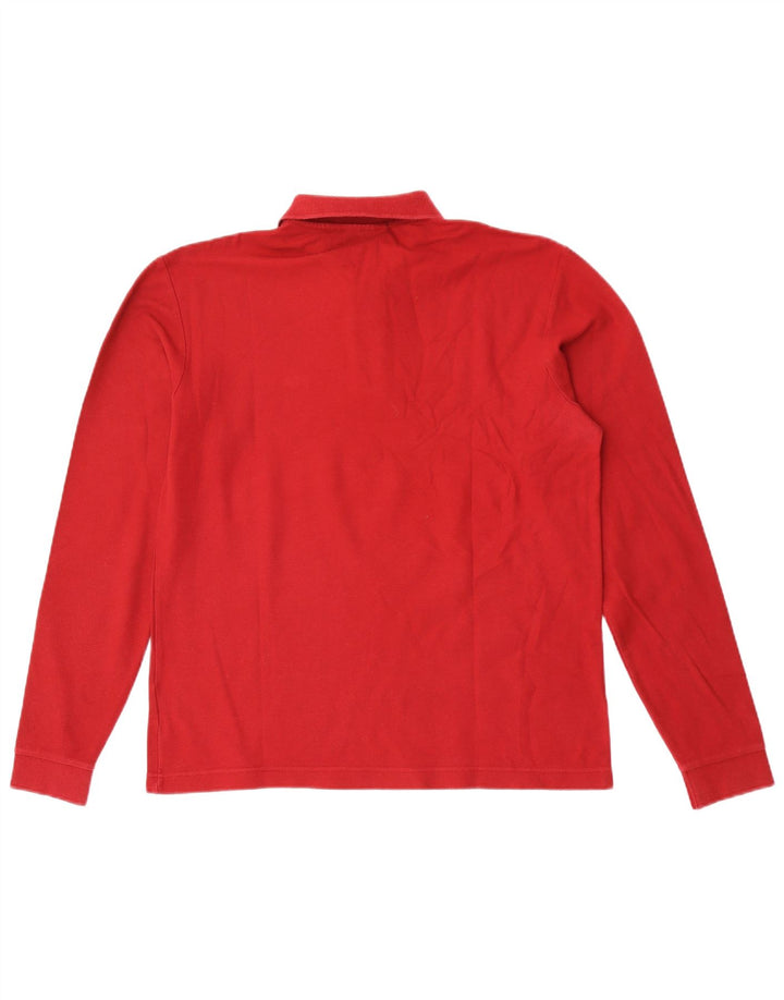 Tricou polo pentru bărbați Fila cu mânecă lungă, roșu mediu