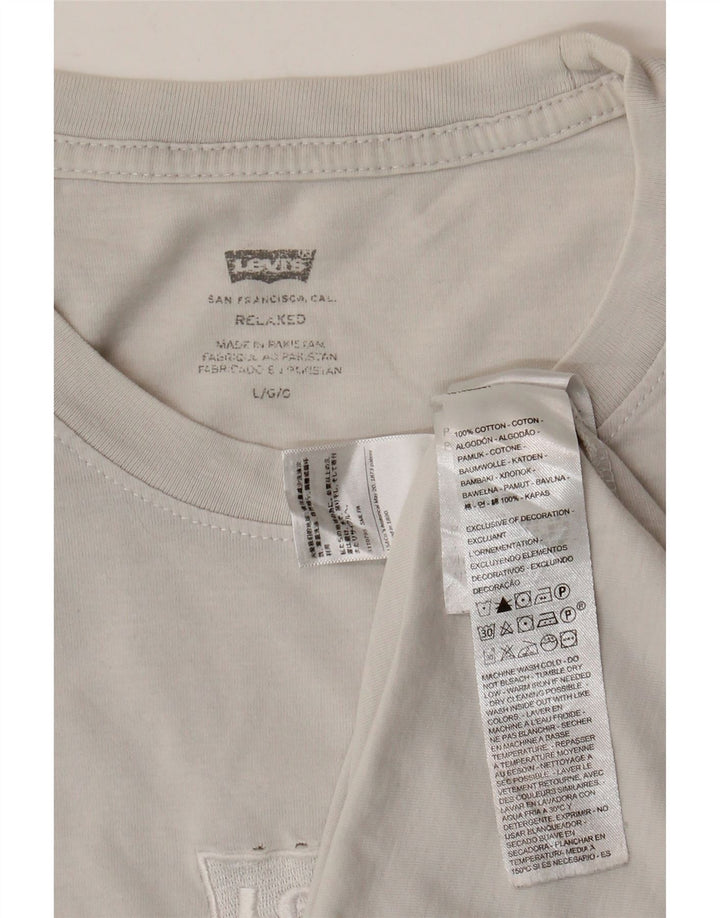 Tricou Levi's Relaxed Fit Top Mare din bumbac alb