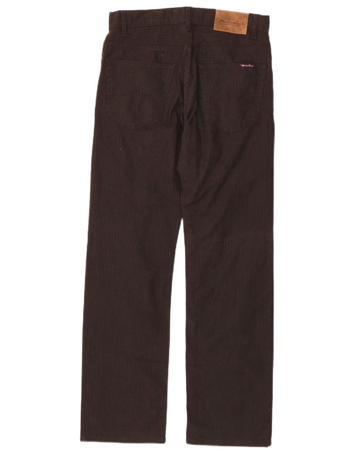 MARLBORO CLASSICS Pantaloni casual drepti pentru bărbați L30 L34 Bumbac maro