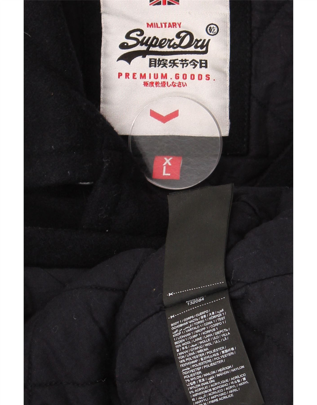 Palton Superdry pentru femei UK 18 XL Lână bleumarin