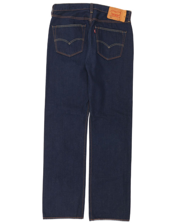 Blugi drepti pentru bărbați Levi's 501 W34 L34 Bumbac bleumarin