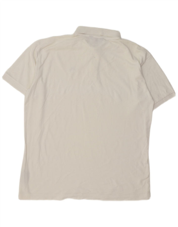 Cămașă polo pentru bărbați Kappa 2XL bumbac alb