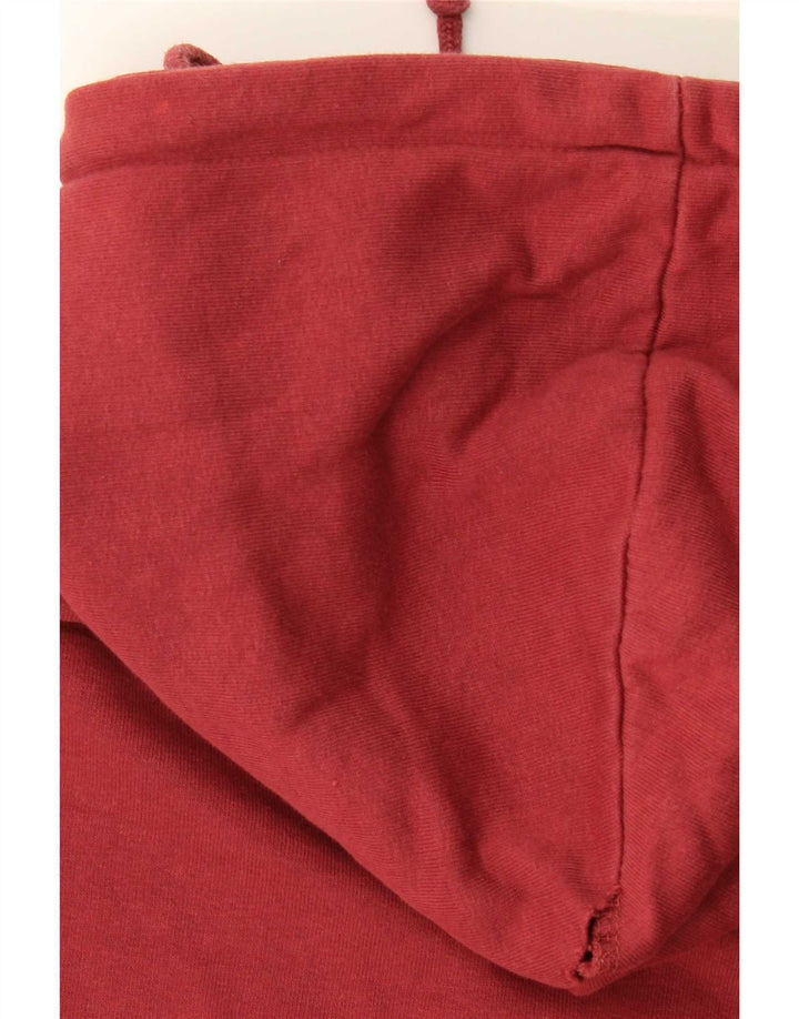 Pull & Bear Pull & Bear Pull & Bear Pull & Bear Pulover Oversized Crop Graphic Hoodie pentru femei UK 14 Medium Red
