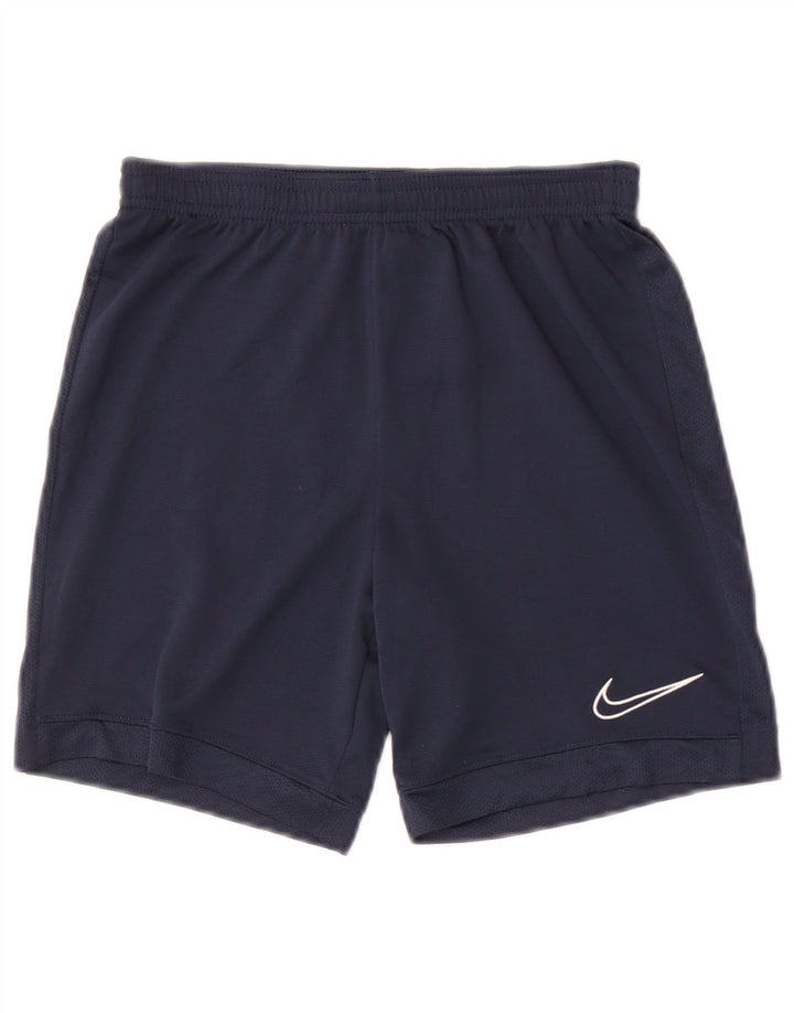 Pantaloni scurți sport Nike Dri Fit pentru băieți 10-11 ani, medii, poliester bleumarin