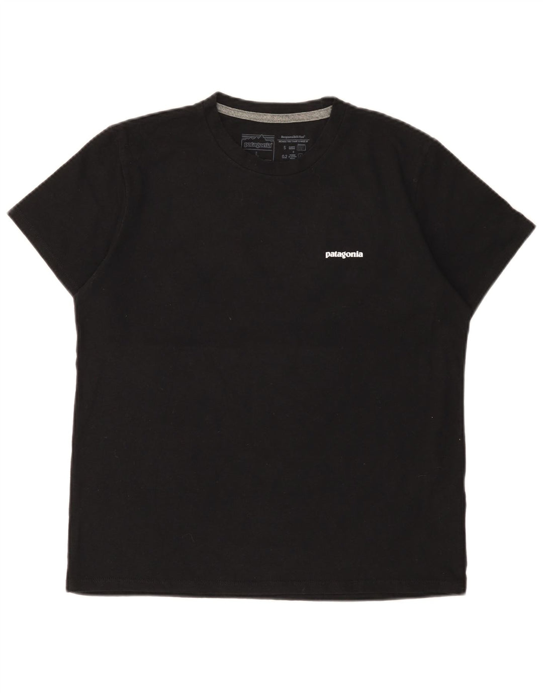 Tricou grafic Patagonia pentru femei Top UK 16 Poliester negru mare