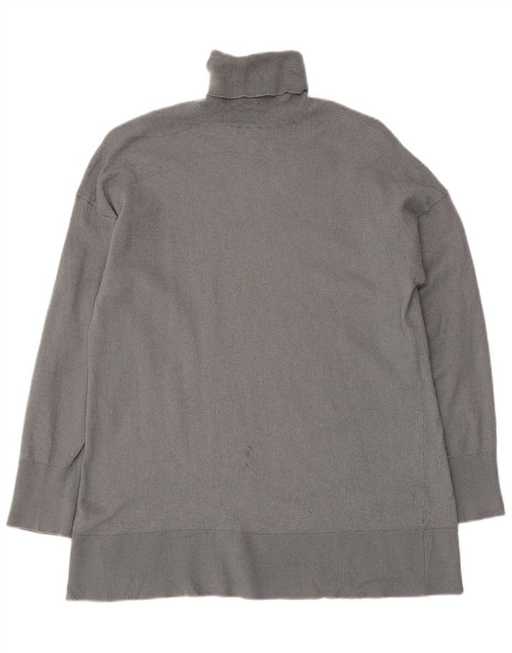Pulover pentru femei Massimo Dutti cu gât rulat, UK 12, gri mediu