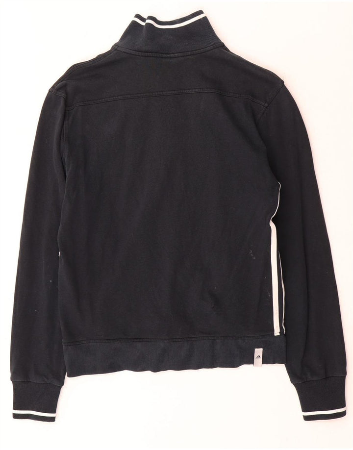 Jachetă de trening pentru bărbați Adidas UK 38/40, bumbac mediu negru