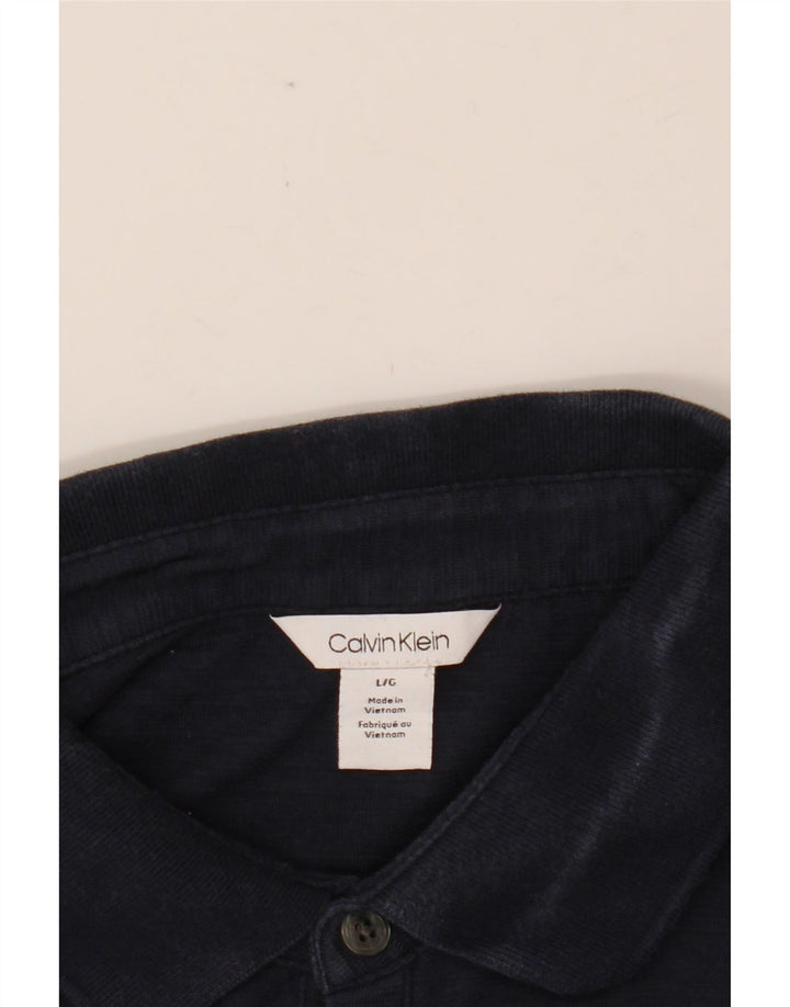 Cămașă polo CALVIN KLEIN pentru bărbați, mare, gri Colorblock