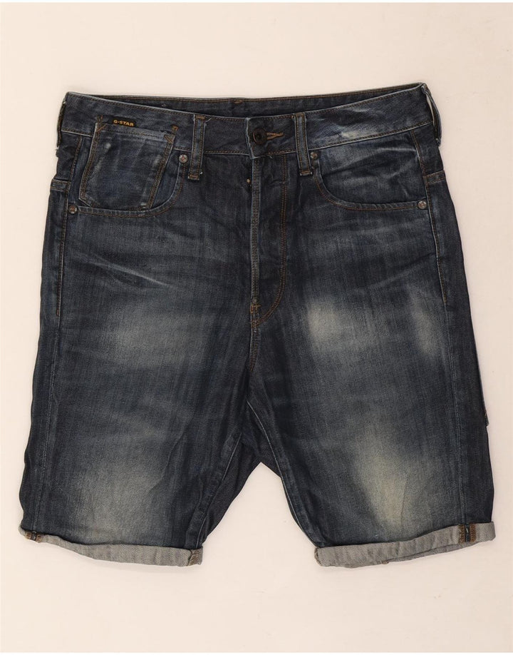 G-Star Pantaloni scurți din denim pentru bărbați W29 Small Blue Bumbac