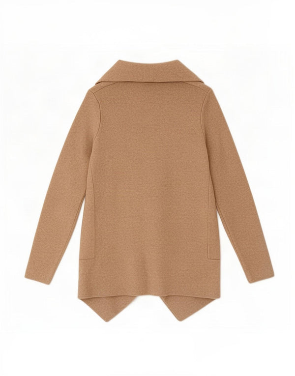 Pulover cardigan deschis asimetric pentru femei Zara UK 10 Mic Bej