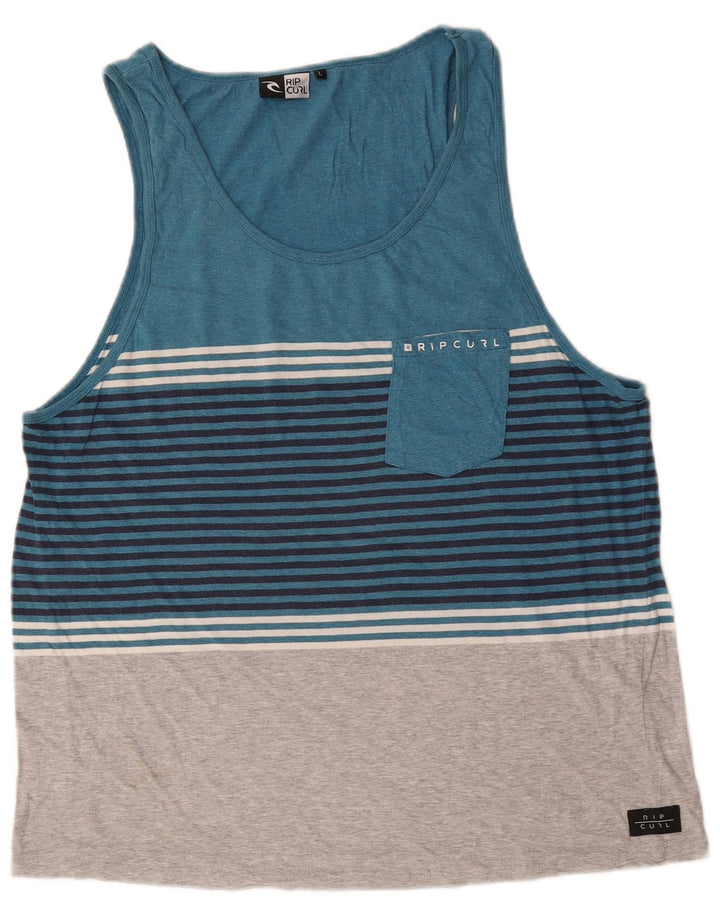 Vestă Rip Curl pentru femei UK 16 Large Blue Striped Bumbac
