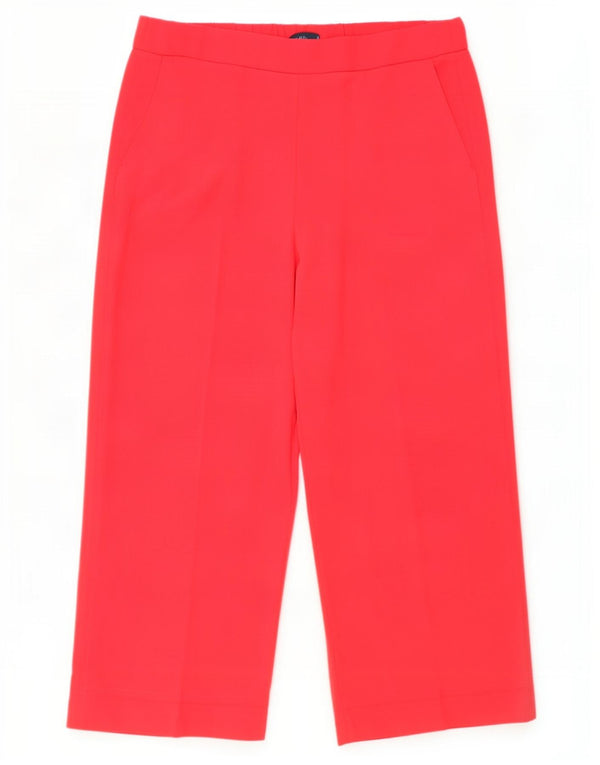 Pantaloni casual pentru femei cu talie înaltă Marks & Spencer UK 20 2XL W40 L28 Roșu