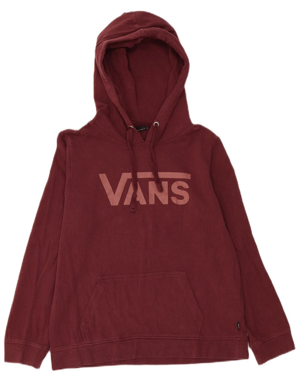 Pulover Vans pentru damă, cu grafică, UK 16, mare, bumbac burgundă