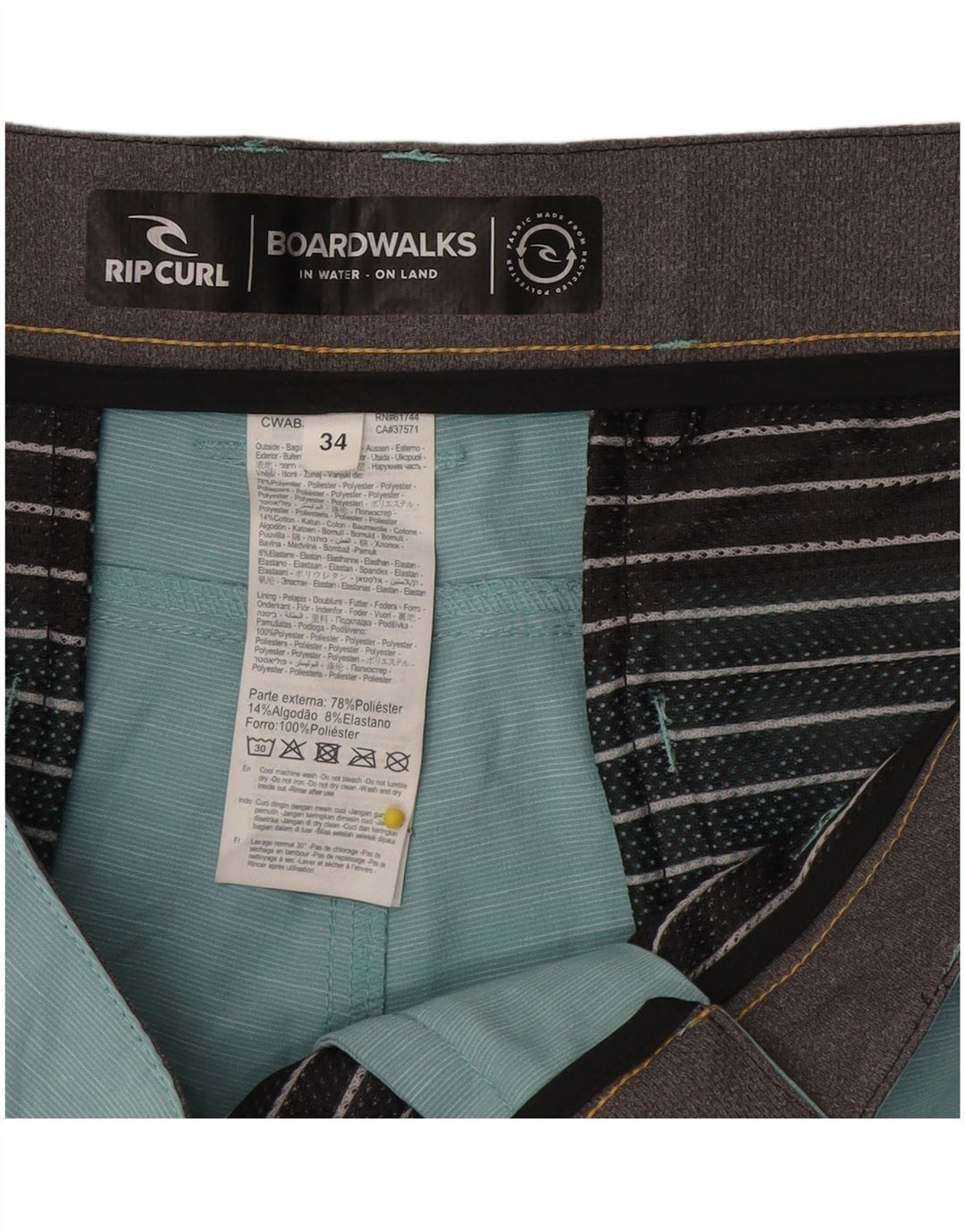Pantaloni scurți chino pentru bărbați Rip Curl W34 Large Blue Flecked Polyester