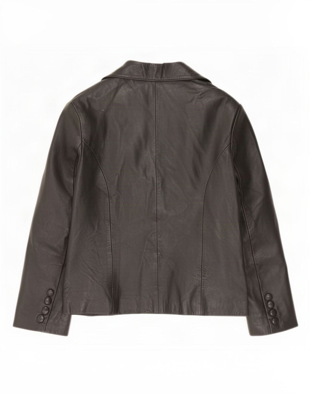 Apart Jachetă din piele cu 1 nasture pentru femei IT 44 Medium Black