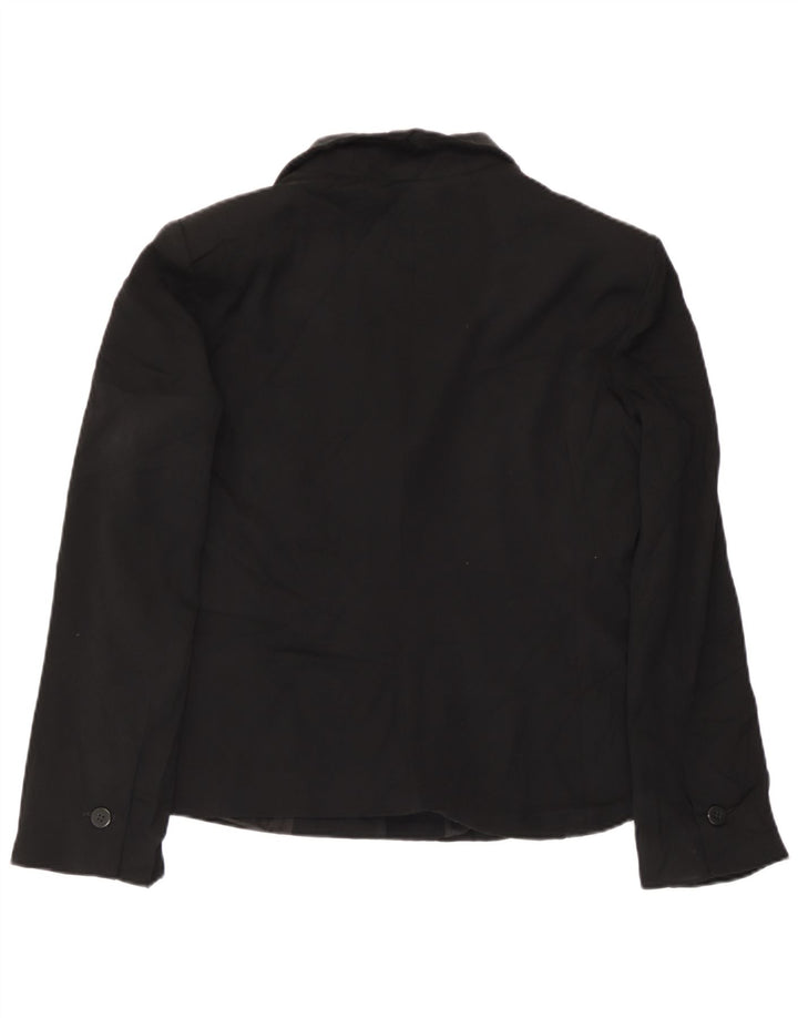 Jachetă blazer pentru femei Giorgio Armani cu 2 nasturi UK 14 Medium Black