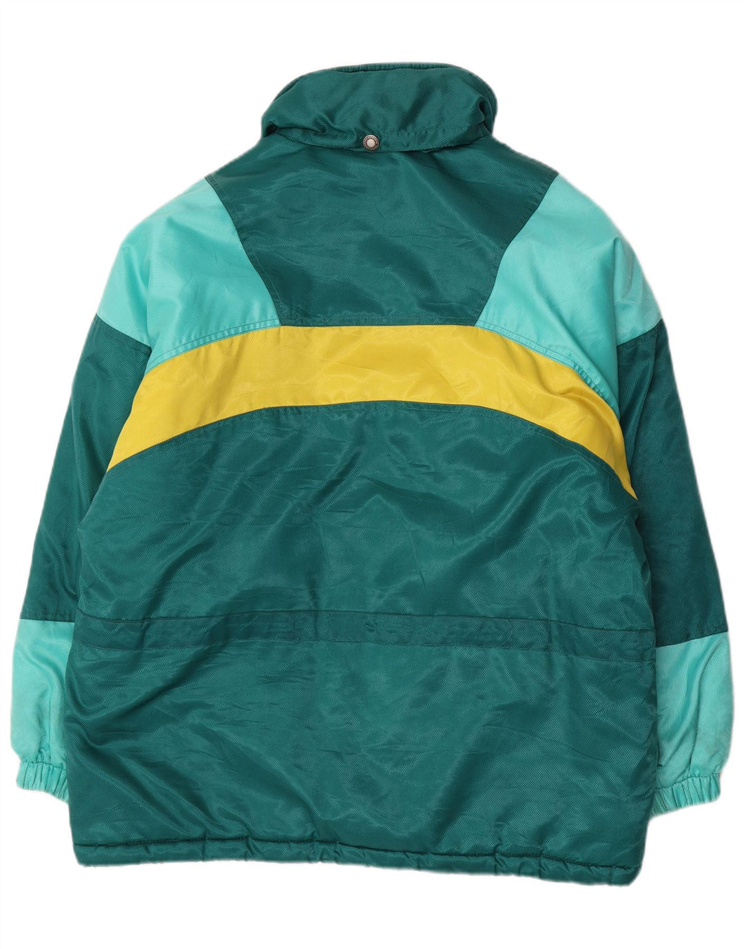 Jachetă de schi supradimensionată pentru femei Brugi UK 14 Medium Green Colorblock Poliester