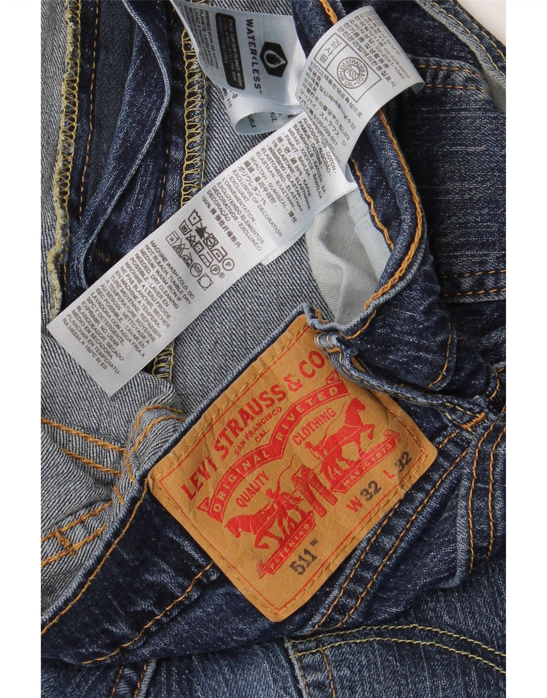 Blugi Levi's 511 Slim pentru bărbați W32 L32 Bumbac albastru