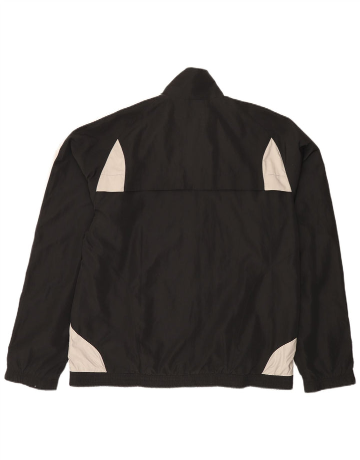 Jachetă de trening Adidas pentru bărbați Marea Britanie 42/44 Poliester mare negru color bloc