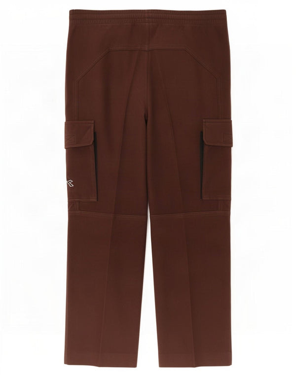 Diadora Mens Velour Tracksuit Trousers XL Brown Polyester