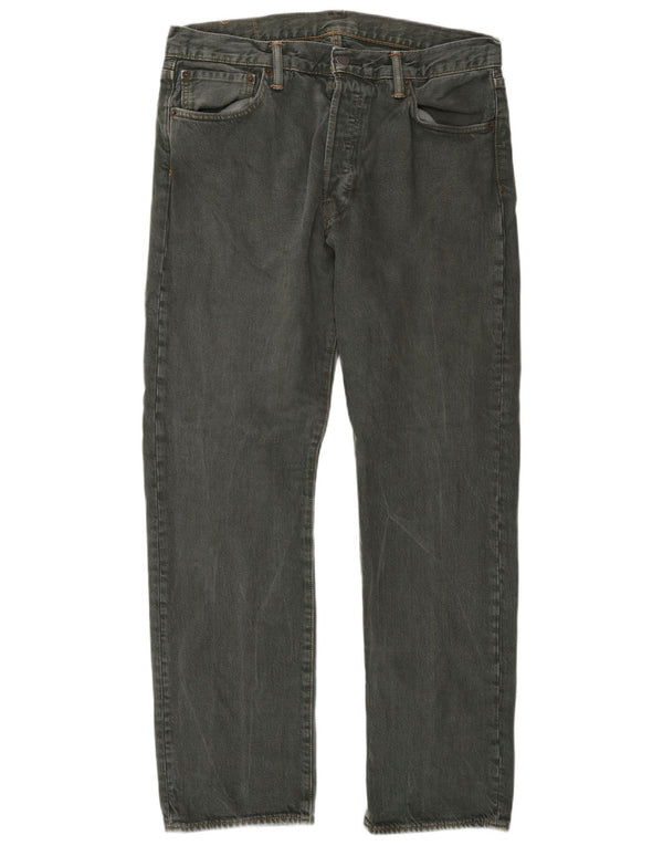 Blugi drepti pentru bărbați Levi's 501 W34 L30 bumbac gri