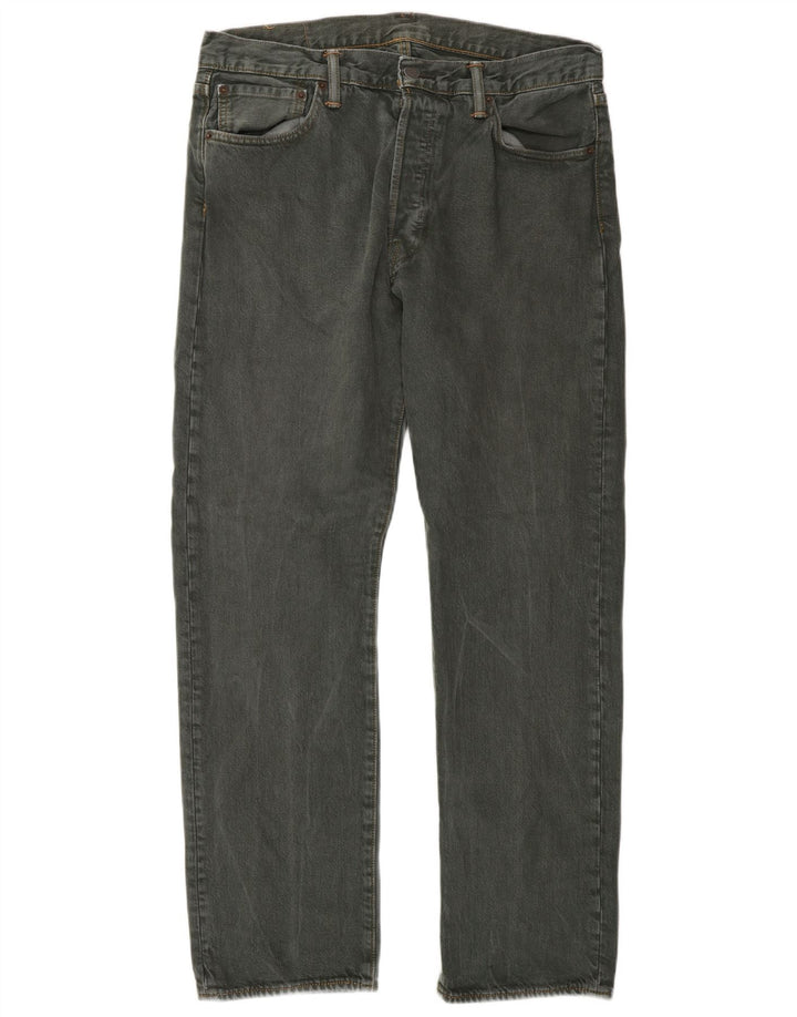 Blugi drepti pentru bărbați Levi's 501 W34 L30 bumbac gri