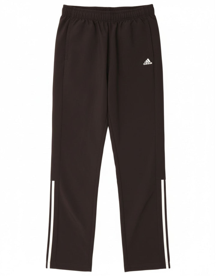 Pantaloni de trening Adidas Climalite pentru baieti 15-16 ani poliester negru