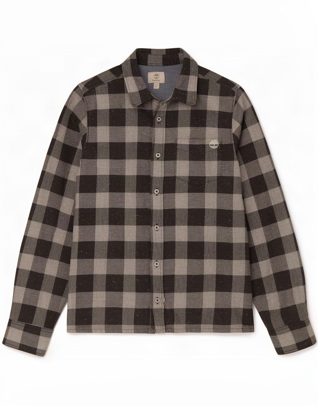 Cămașă de flanel pentru băieți Timberland 13-14 ani mic, gri, bumbac vichy