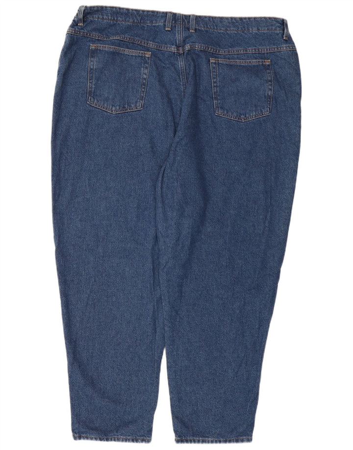 Blugi drepti pentru femei L.L.BEAN cu ajustare originală US 26 5XL W52 L30 Albastru