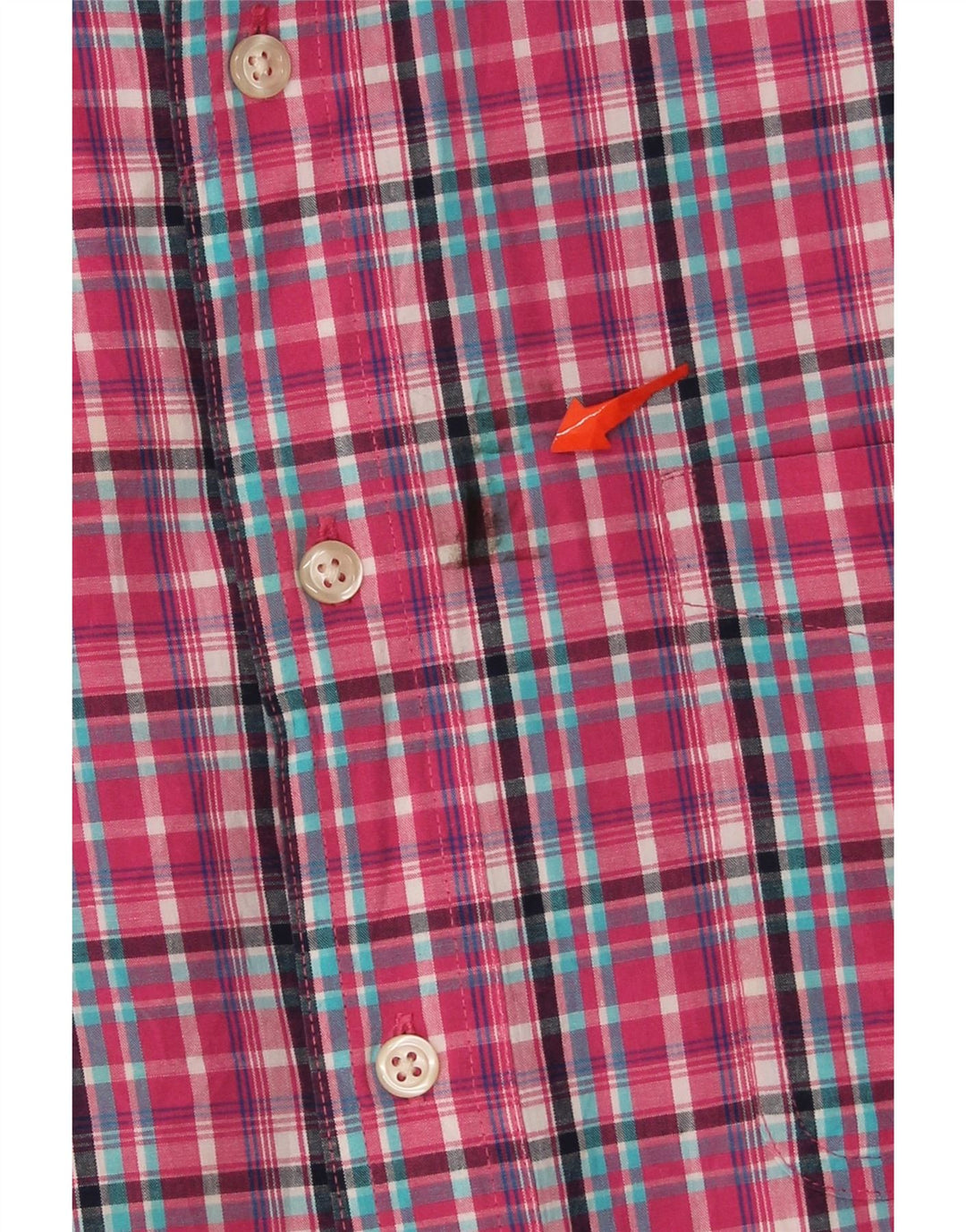 CHAPS Mens Shirt Large Pink Check Cotton Vintage Chaps and Second-Hand Chaps from Messina Hembry 
